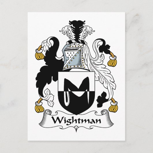 Wightman Family Crest Briefkaart (Voorkant)