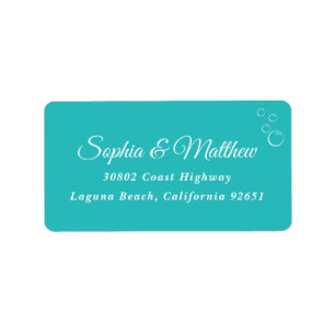 Wigingformulier Turquoise Etiket