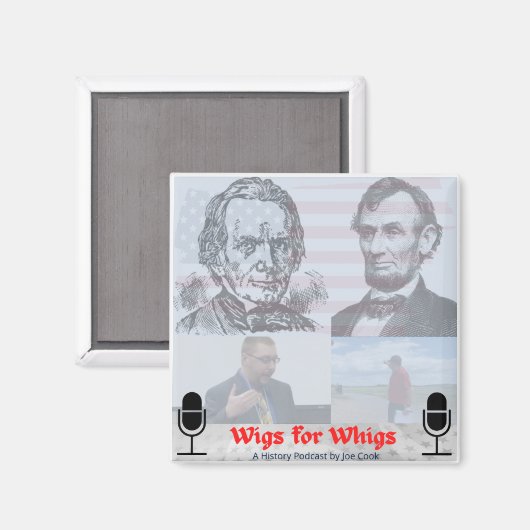 Wigs for Whigs logo magnet (Voorkant / Achterkant)