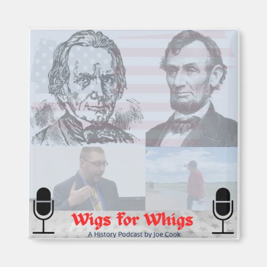 Wigs for Whigs logo magnet (Voorkant)