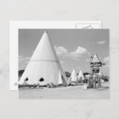 Wigwam Motel, 1940 Briefkaart (Voorkant / Achterkant)