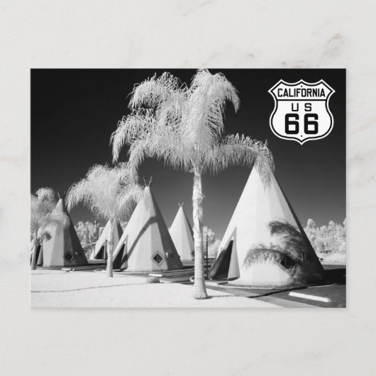 Wigwam Motel, Route 66, Rialto, California Briefkaart (Voorkant)