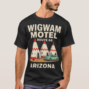 Wigwam Motel Vintage Wegrestaurant Americana Retro T-shirt