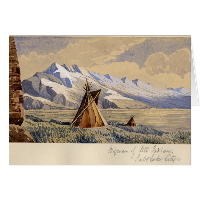 Wigwam van Ute Indians, Salt Lake City (Voorkant Horizontaal)