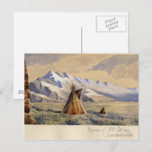 Wigwam van Ute Indians, Salt Lake City Briefkaart (Voorkant / Achterkant)
