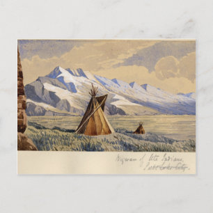 Wigwam van Ute Indians, Salt Lake City Briefkaart