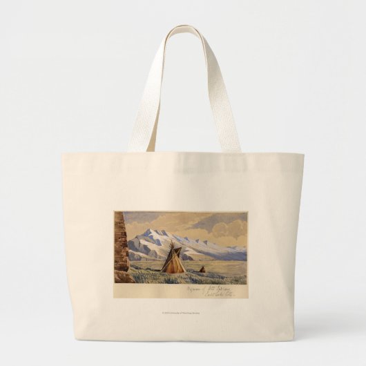 Wigwam van Ute Indians, Salt Lake City Grote Tote Bag (Voorkant)
