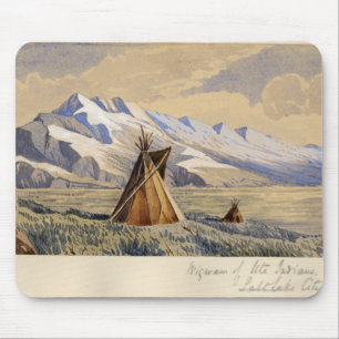 Wigwam van Ute Indians, Salt Lake City Muismat