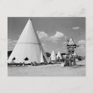 Wigwam Village, Cave City, Kentucky: 1940 Briefkaart