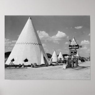 Wigwam Village, Cave City, Kentucky: 1940 Poster