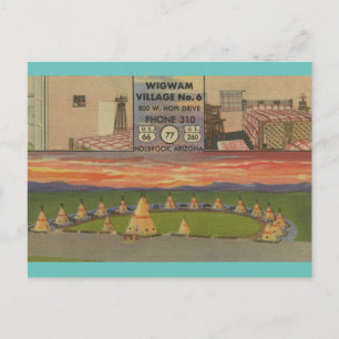 Wigwam Village Motel Route 66 Holbrook, Arizona Briefkaart