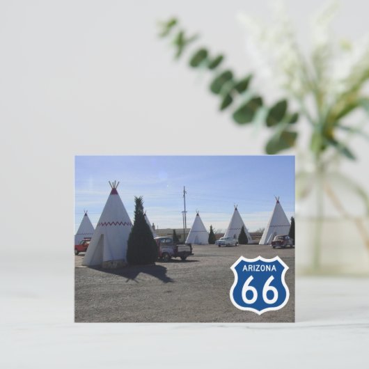 Wigwam Village Motel Route 66 Holbrook, Arizona Po Briefkaart (Staand voorkant)
