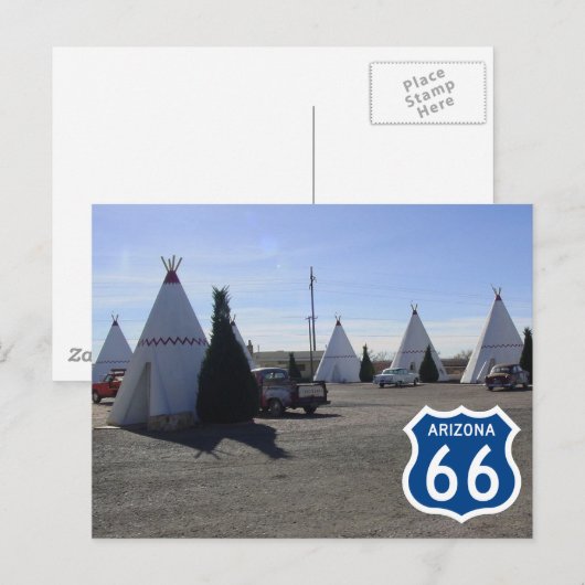 Wigwam Village Motel Route 66 Holbrook, Arizona Po Briefkaart (Voorkant / Achterkant)