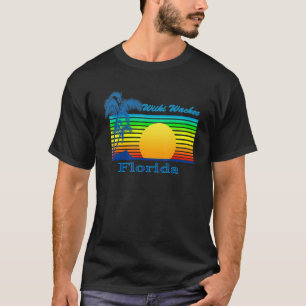 Wiiki Wachee Florida Retro Tropical Beach Sunset T-shirt