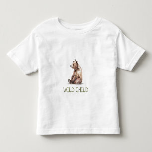 WiILD CHILD Woodland Beer   Baby Peuter T-shirt