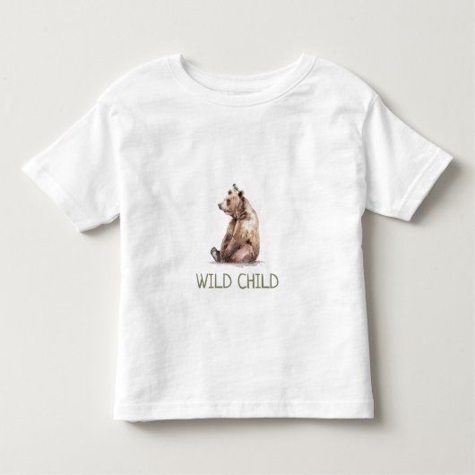 WiILD CHILD Woodland Beer | Baby Peuter T-shirt (Voorkant)
