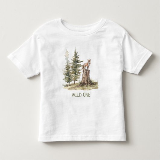 WiILD ONE Forest Woodland Fox Kinder Shirts (Voorkant)