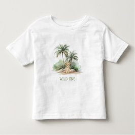 WiILD ONE Oerwoud Safari Lion Kinder Kinder Shirts