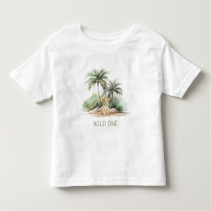 WiILD ONE Oerwoud Safari Lion Kinder Kinder Shirts