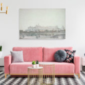 Wiindsor Castle uit de rivier de 19de eeuw Canvas Afdruk (Insitu (Woonkamer))