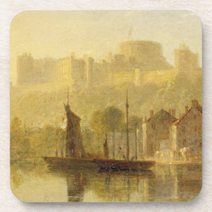 Wiindsor Castle uit de Theems (olie op het karton) Onderzetter