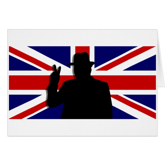 Wiinston Churchill Britse bulldog (Voorkant Horizontaal)