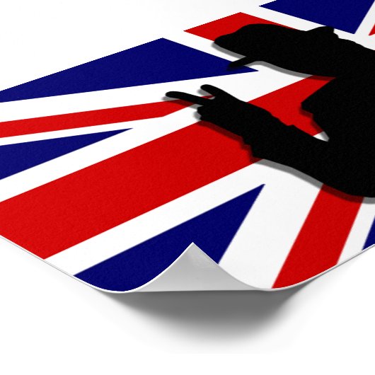 Wiinston Churchill Britse bulldog Poster (Hoek)