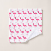 WIITPINKFLAMINGO BRIGHT BATHROOM TOWEL SET BAD HANDDOEK (Wasdoekje)