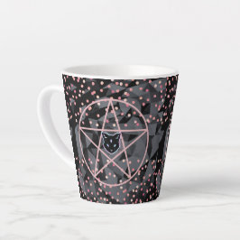 WiizyWitch Magic Witch Cosmic Cat Pentacle Magick Latte Mok