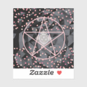 WiizyWitch Magic Witch Cosmic Cat Pentacle Magick Sticker (Vel)