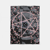 WiizyWitch Magische Heks Kosmische Kat Pentakel Ma Fleece Deken (Voorkant)