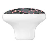 WiizyWitch Magische Heksen Kosmische Kat Pentakel  Keramische Knop (Zijkant)