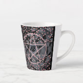 WiizyWitch Magische Heksen Kosmische Kat Pentakel  Latte Mok (Rechts)