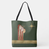 Wij 3 Kings - Art Deco-kerstmis op maat Tote Bag (Achterkant)
