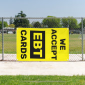 Wij accepteren EBT Kaarten Convenience Store Winke Spandoek (Insitu)