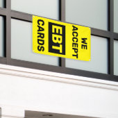 Wij accepteren EBT-kaarten Gemakswinkel Winkel Muu Spandoek (Buitenkant Gebouw)