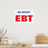 WIJ ACCEPTEREN EBT POSTER (Keuken)