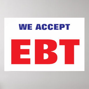 WIJ ACCEPTEREN EBT POSTER