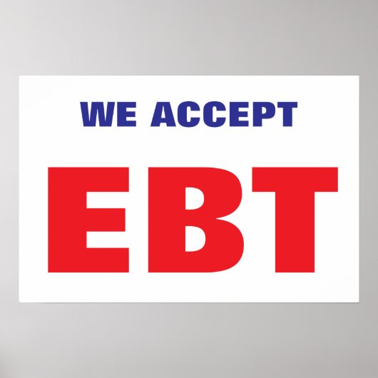 WIJ ACCEPTEREN EBT POSTER (Voorkant)