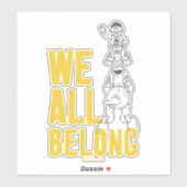 Wij allen Belong Sticker (Vel)