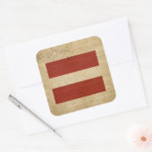 Wij allen de mensen = GELIJKHEID Vierkante Sticker (Envelop)