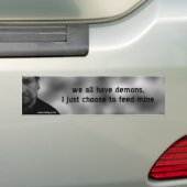 wij allen hebben demonnen bumpersticker (Op auto)