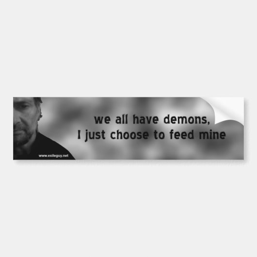 wij allen hebben demonnen bumpersticker (Voorkant)