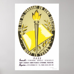 Wij allen Ignorant 1938 WPA Poster