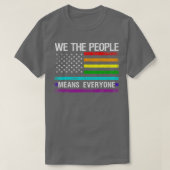 Wij als mensen bedoelen iedereen  LGB Gay Pride T-shirt (Design voorkant)