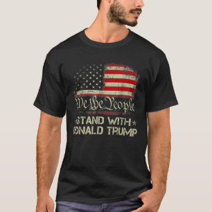 Wij als mensen staan voor Donald Trump 2024 Amerik T-shirt