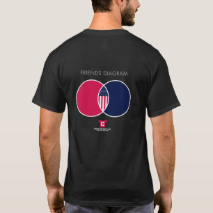 Wij Amerikanen zijn vrienden, geen vijanden T-shir T-shirt