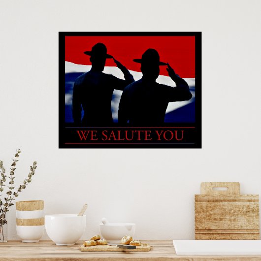 Wij begroeten u Poster (Keuken)