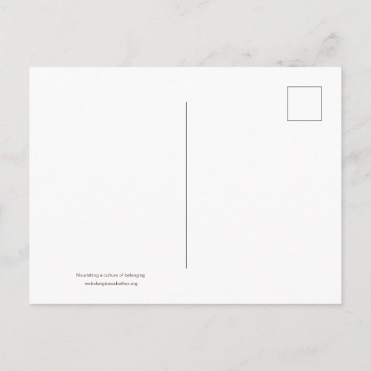 Wij behoren tot elkaars Briefkaart (Achterkant)