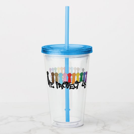 Wij Beschermen Ons Acryl Drinkbeker (Voorkant)